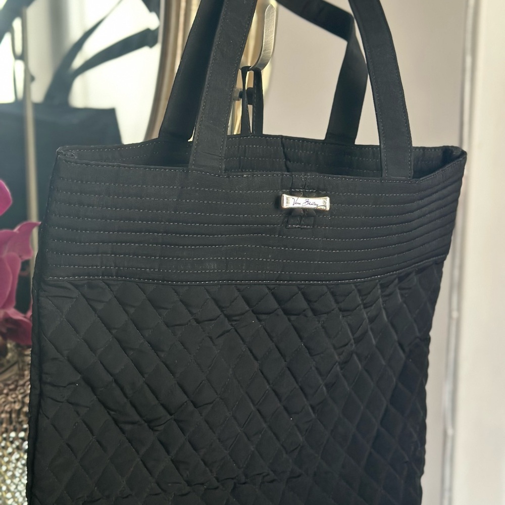 Vera Bradley Black Quilted Tote